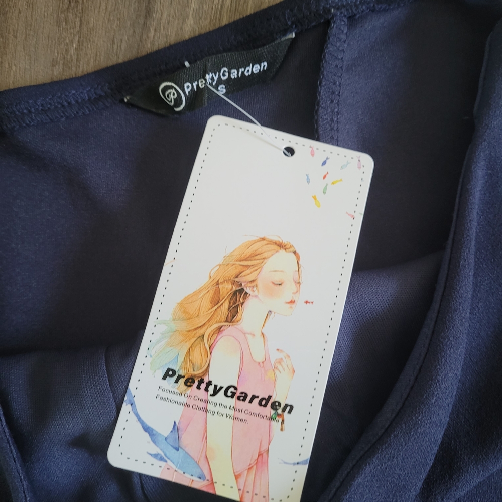 PrettyGarden NWT Navy Dress - Picture 3 of 4